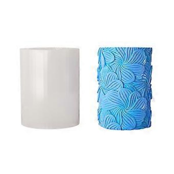 Monipuoliset kukkakuviot Tukevat silikonimuotit Kannettava lisävaruste kynttilöiden valmistukseen kodin sisustukseen ja lahjoihin striped petals 3