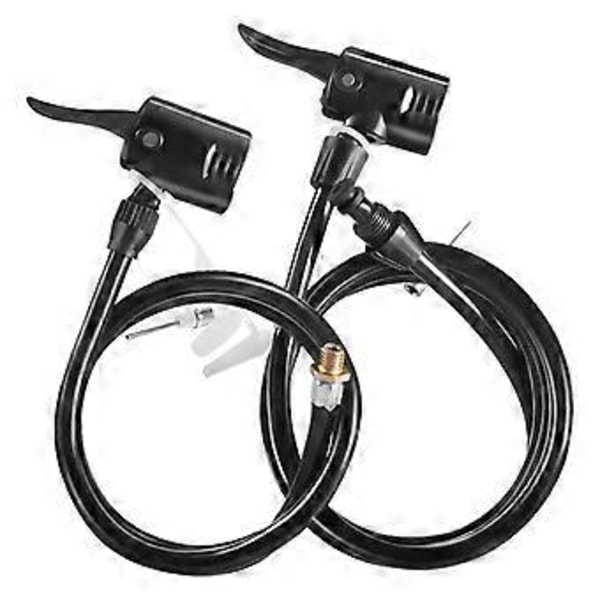 Cykelpumpe Slange Cykelpumpe Forlængerslange Nåleventiler Stik Cykel Oppustningsslange Cykeldæk Oppuster Slange 80CM