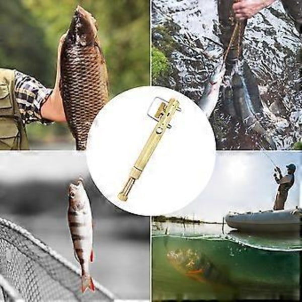Fiskelina Krok Knuttverktyg, Praktiskt Knuttverktyg i Koppar för Att Knyta Linor, Portabel Snabb Fiskekrokbindare (Kopparfärg)(1 st)