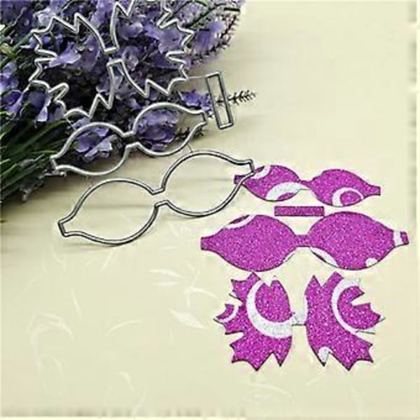 Sløjfe Metal Skærestencils DIY Scrapbooking Album Papirkort Skabelon Form