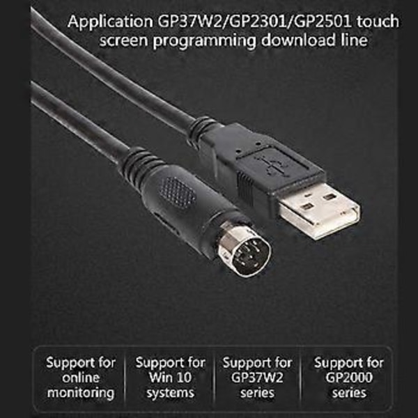 Touch Sn Programmeringskabel USB-GPW-CB02 USB-GPW-CB03 Nedlastingskabel CB02
