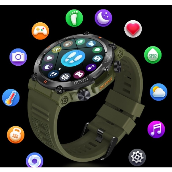 Smartklocka K56PRO tre-säkerhetssamtal smartklocka musik väder 1.3