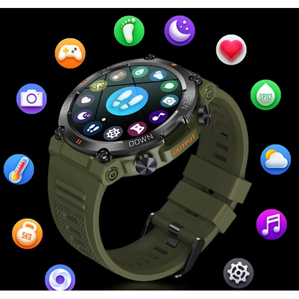 Smartwatch K56PRO - Tre-bevis opkald, smart ur, musik, vejr 1.3