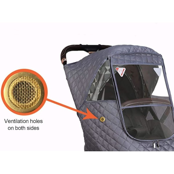 Rød  barnevogn regntrekk, Universal Baby Stroller Buggy Raincove