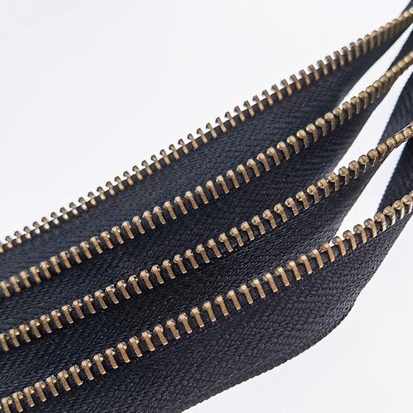24 tommers antikk messing skillejakke glidelås (24\" anti-messing)