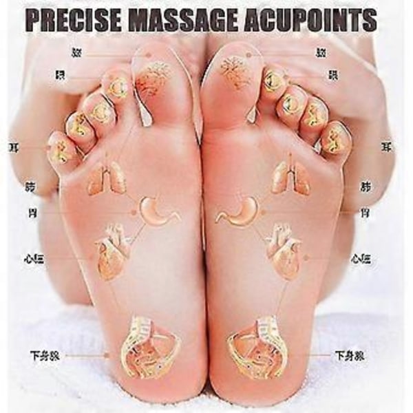 Massage Socks Set med Akupressurverktyg, Fotvårdsreflexologisockor för Avkoppling och Välbefinnande Large Size For Men