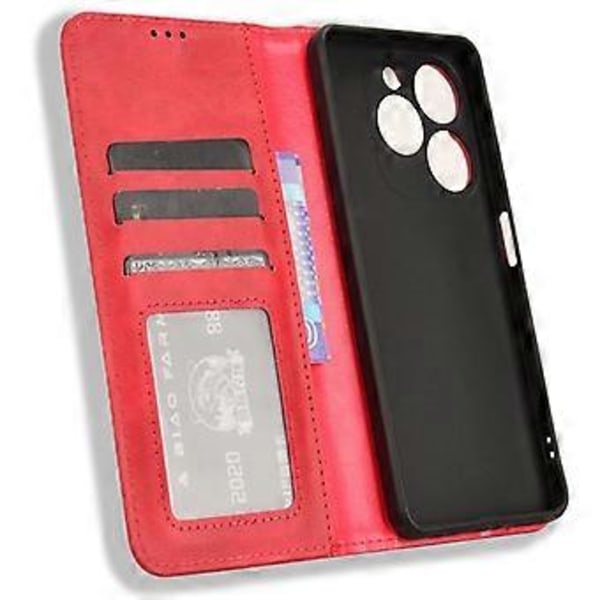Til Infinix Smart 8 4G X6525/Smart 8 HD 4G Retro PU Læder Telefon Etui Wallet Stand Cover Style C