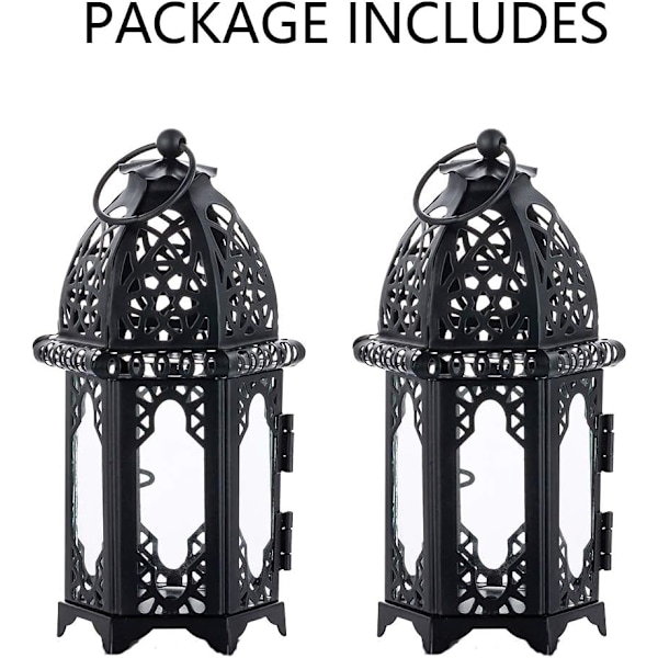 Marokkolainen kynttilälyhty, 2 kappaletta pieniä tealight-pidikkeitä Clea