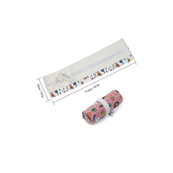Set med 2 Canvas Pennfodral, 72-Hålsspetsvässarefodral, Penna