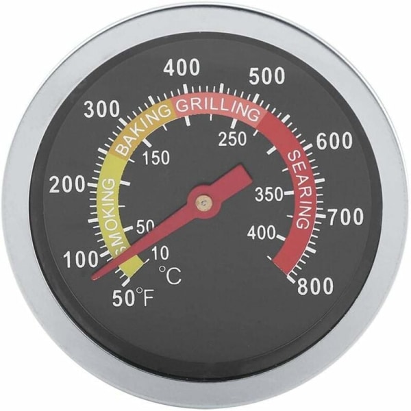 BBQ termometer, 7 cm skive 50 800℉ Profesjonelt rustfritt stål Th