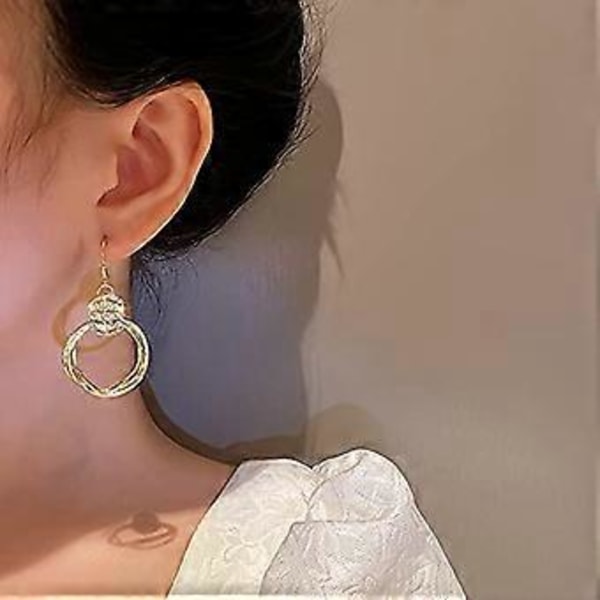 Hoop Øreringe Guld Øreringe Weweno Hypoallergeniske Hoop Øreringe til Kvinder