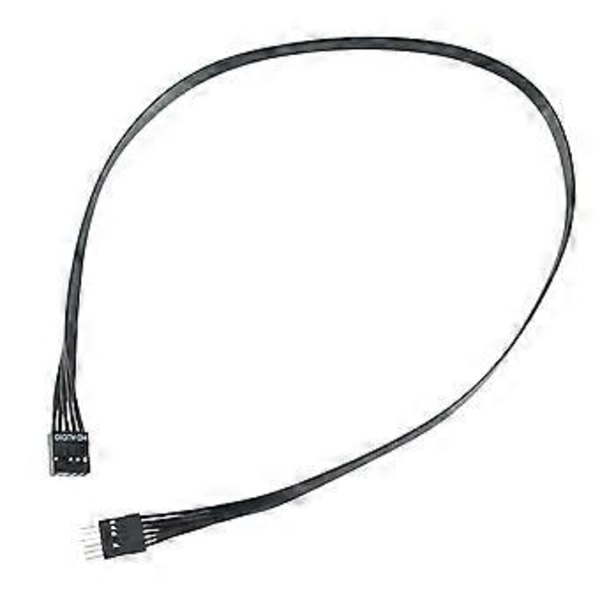 2st Moderkort HD Audio 9Pin Hane till Hona Förlängningskabel för PC DIY Svart