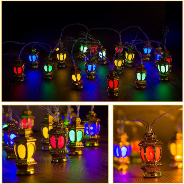 Ramadan Eid String Light - 9,8 jalkaa 20 LEDs akkukäyttöinen Mubarak I