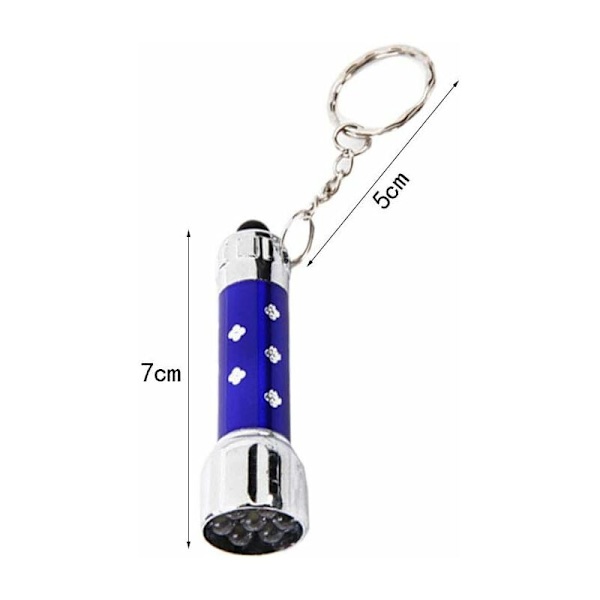 4 stycken LED Mini Ficklampa, Nyckelring LED Ficklampor för Camping