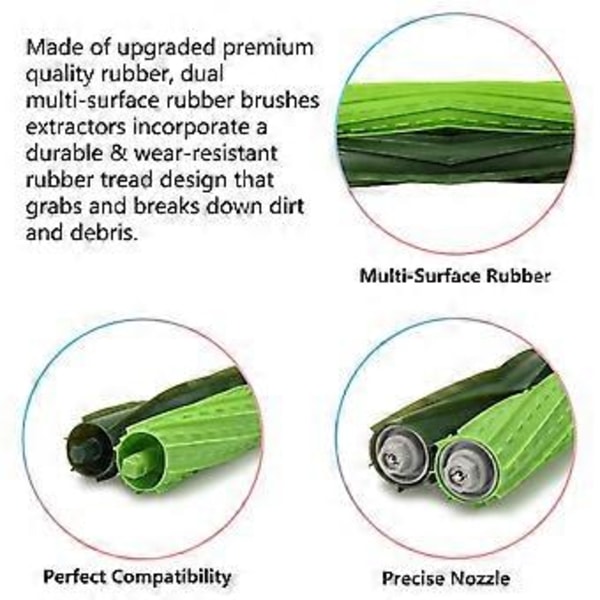 Multi-Overflate Rullebørster for Irobot Roomba I-Serien