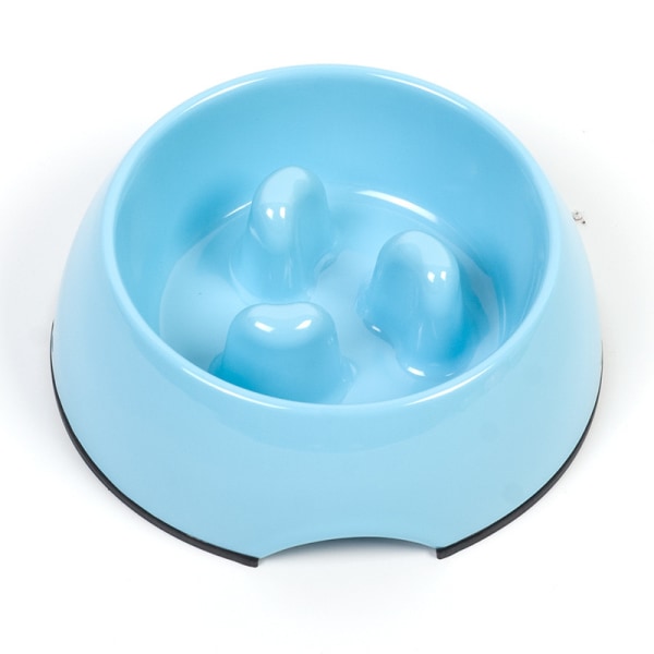 Blå, 140 ml Anti Glutton Dog Bowl, Sklisikker - Mange farger og størrelser