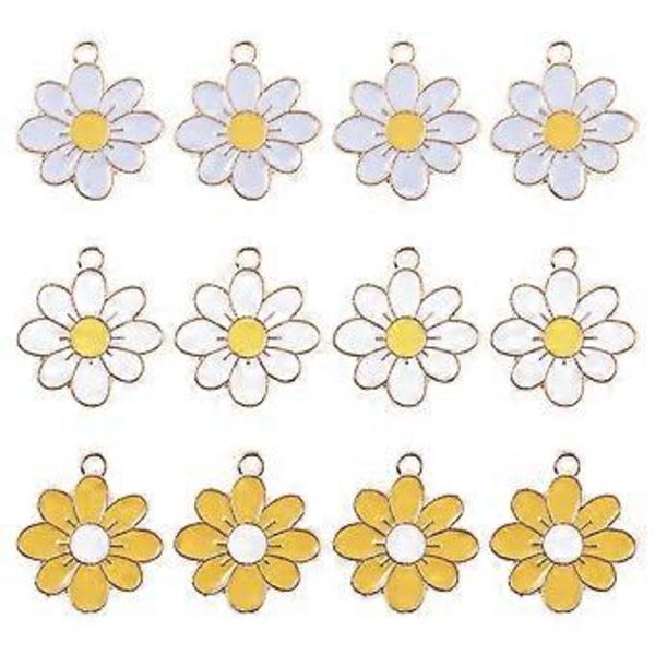 30 stk. Blomsterdesign Charm Vedhæng Yndigt Vedhæng DIY Smykkevedhæng