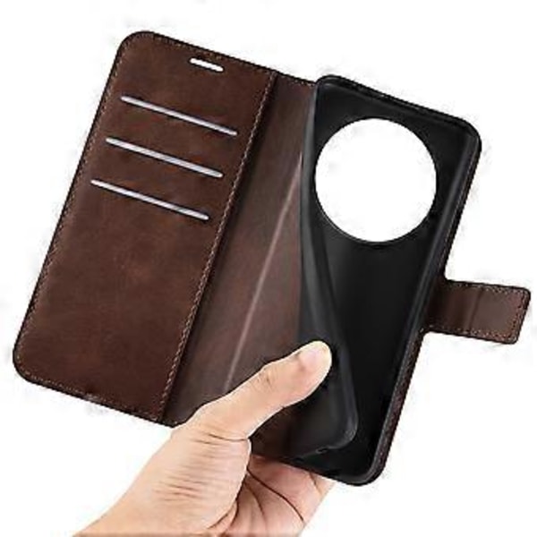 PU læder etui med magnetisk lukning og pung til Xiaomi Redmi A3/Poco C61 4G Style G