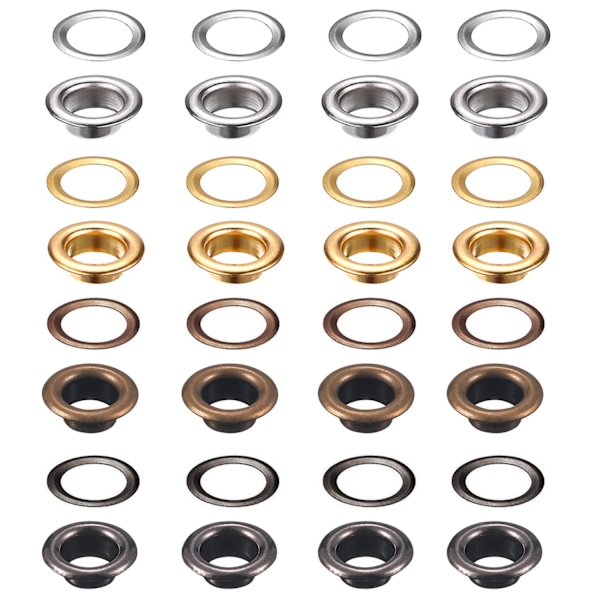 Grommet-set 200 st med 3 st monteringsverktyg