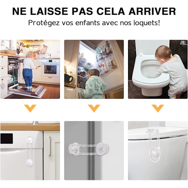(4+8 kpl) Vauvan vaatekaappi, vauvan turvaikkunan kaapin oven lukko, C