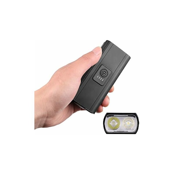 Vanntett Foran Sykkellys, LED Baklys, 1000 Lumen USB
