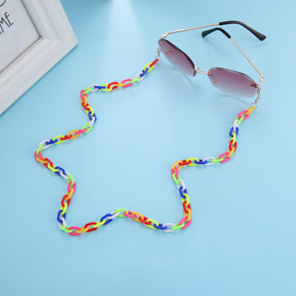 1PC Multicolor Glasögonkedja Remhållare Akrylrep Solglasögon