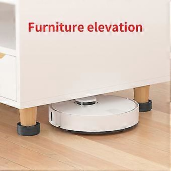4 Stycken Gummihjul Koppar Stolsgrepp Möbelfötter Pad Anti-glid Golvskydd för Soffa Bord Square