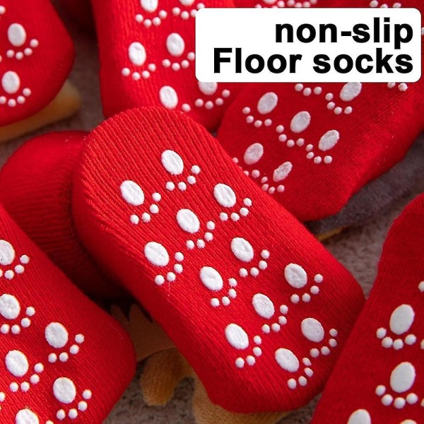 Baby Flickor Pojkar Toffelsockor Mjuka Vinter Barn Jul Hemstrumpor..