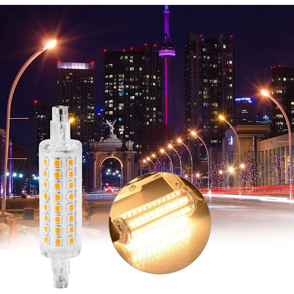 (Varm vit) 78MM 2835 SMD R7S Bas J78 LED Majskolv Glödlampa, 10W Halogen