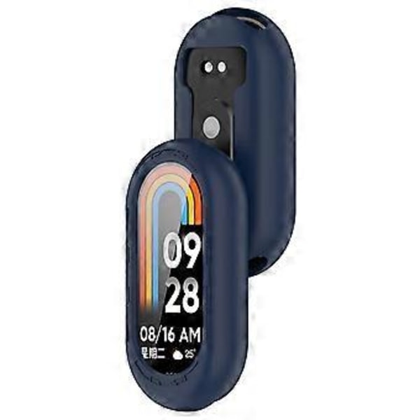 Mjukt Silikonskydd Flexibelt Silikonskal Förbättrar Skyddet Silikonskyddsfodral för Band 9 9NFC midnattsblå midnight blue