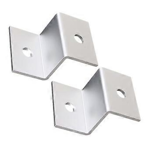 4 st Solpanel Takmontering Z-fäste med muttrar och bultar för RV Båt Takvägg och annan Off Gird Takinstallation