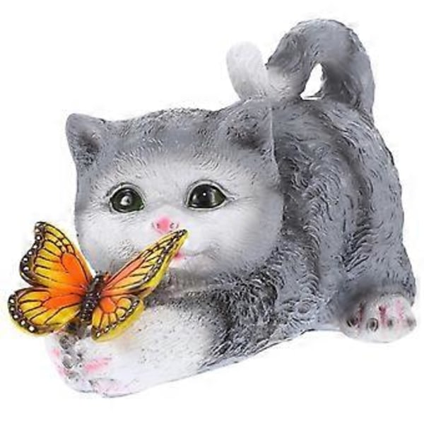 Realistisk Simulations Kat Figur Resin Simuleret Dyremodel Kunstig Kat Model