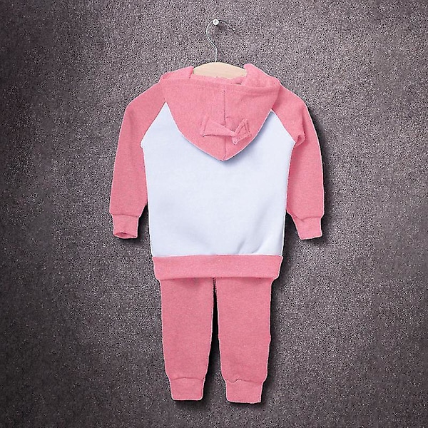 Barn Pojkar Batman Träningsoverall Set Sport Raglan Långärmad Hoodie Byxor Outfit Cosplay Kostym.3 4 År.Rosa