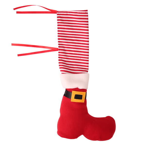 4 st julstrumpor för stolsben, tomtebord, benstrumpor