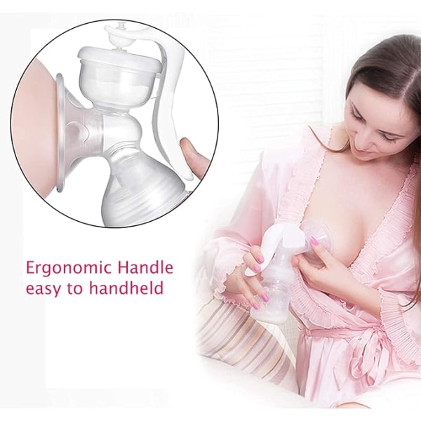 Manuell bröstpump - bärbar bröstpump i silikon, manuella bröst