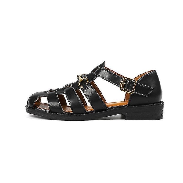 Fiskersandal Minimalistisk Hul Ut Hook-and-loop Feste Romersk Sandal.36. 36