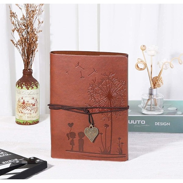 Carnet De Voyage A5（Brown Notebook Travel Diary Notebook Skiss