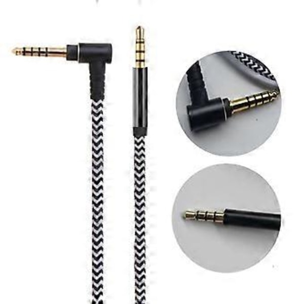 Fleksibelt nylonkabel til 1000XM4 100AAP 100ABN øretelefonledning Klar lyd 3,5 mm 4,4 mm Balance Head Headsets Cord