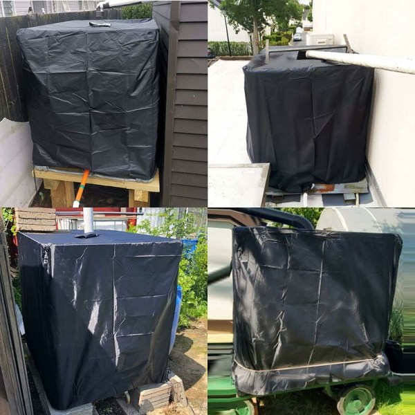 IBC Vattentank Presenning 600 L Regn Vattentank Behållare Skydd wi