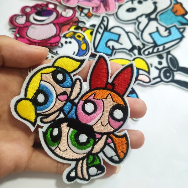 11 kpl Cartoon Anime Powerpuff Girls Kirjonta Kangas Tarrat Cl