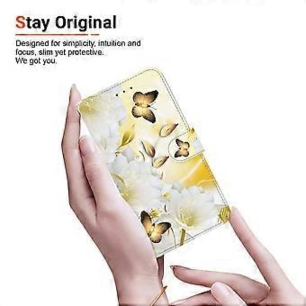 OnePlus Nord CE4 Lite 5G Lompakkokotelo Nahkainen Käännettävä Suojakuori Kuviopainatuksella Style A