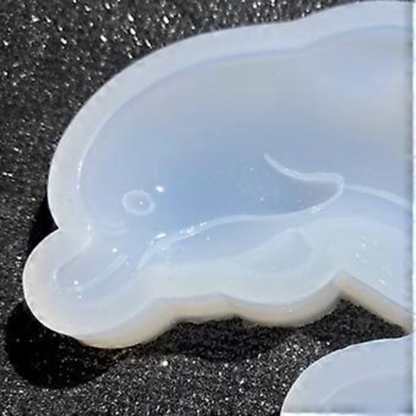 Krystall Epoxy Resin Form Delfin Anheng Støping Silikonform DIY Håndverk Smykkelaging Verktøy Klar