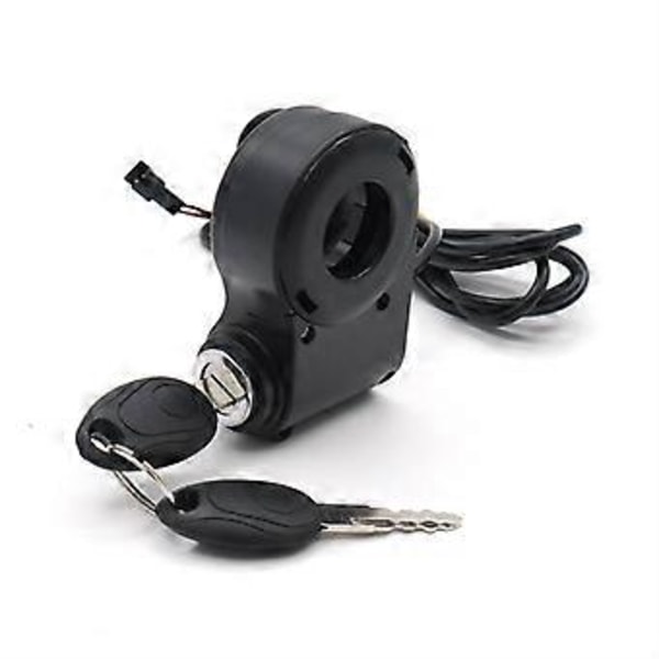 E-sykkel Tenningslås Nøkkel Tommelgassbryter Strøm for KUGOO M4 M5/Xiao Mi M365 Universal Elektrisk