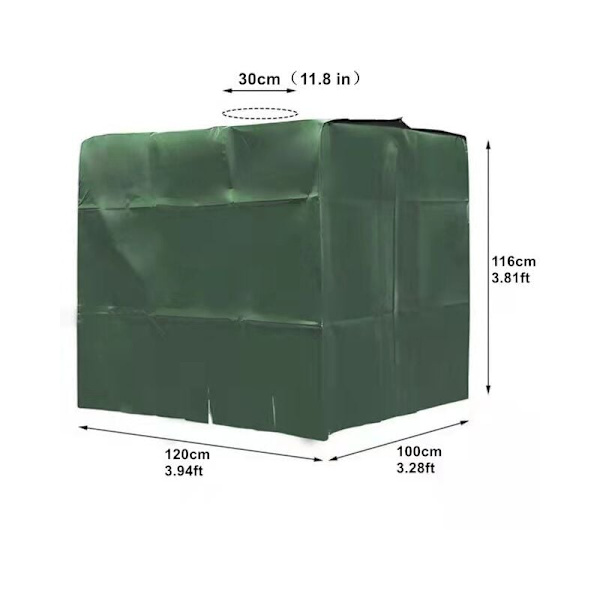 Grönt UV-skyddande lock för 1000 liters vattentank Y24972