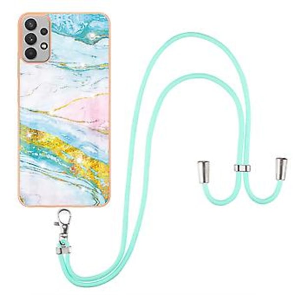 Marmor IMD TPU Mobilskal För Samsung Galaxy A33 5G Green 004