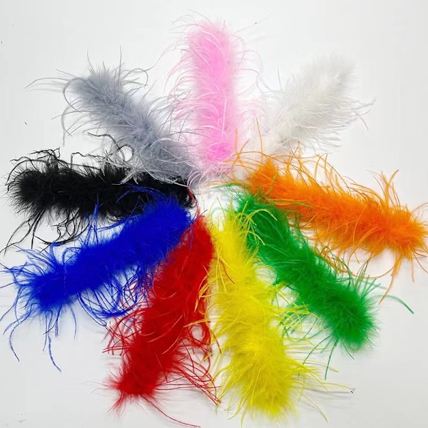 2 damefjer-armbåndstilbehør, velegnet til fester og bryllupper, søde, fluffy armbåndstilbehør til at klappe på håndleddet, himmelblå