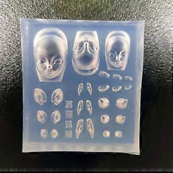 Elf Øre Negle Stemplings Skabeloner Elf Dukke Neglekunstforme Djævlehorn DIY Negle Udskæringsform Gave til Neglekunstentusiaster 2
