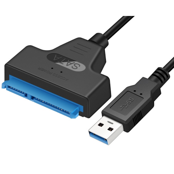 USB til SATA Adapterkabel for 2,5\" SSD/HDD-stasjoner, Ekstern SATA