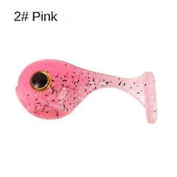 Proleurre Easy Shiner Mjukt Bete Mask Silikon Fiske Lockbete Dubbel Färg Jigg Wobblers