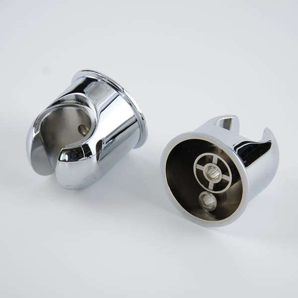 Zink rund base, guld brusehovedholder, manuel bruseholder ba